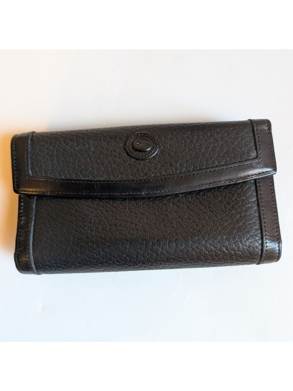 Dooney & Bourke vintage Black Leather Wallet In VGUC